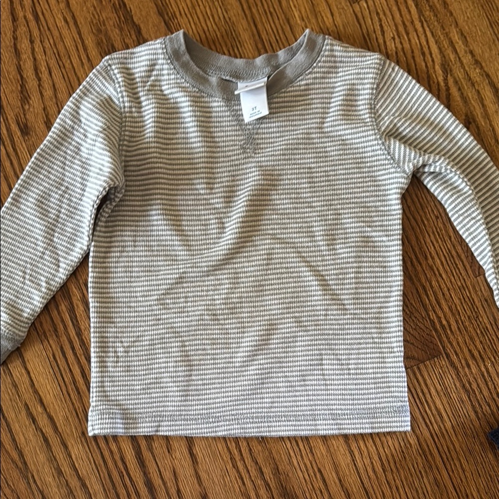 Circo Tan and White Long Sleeve Tee